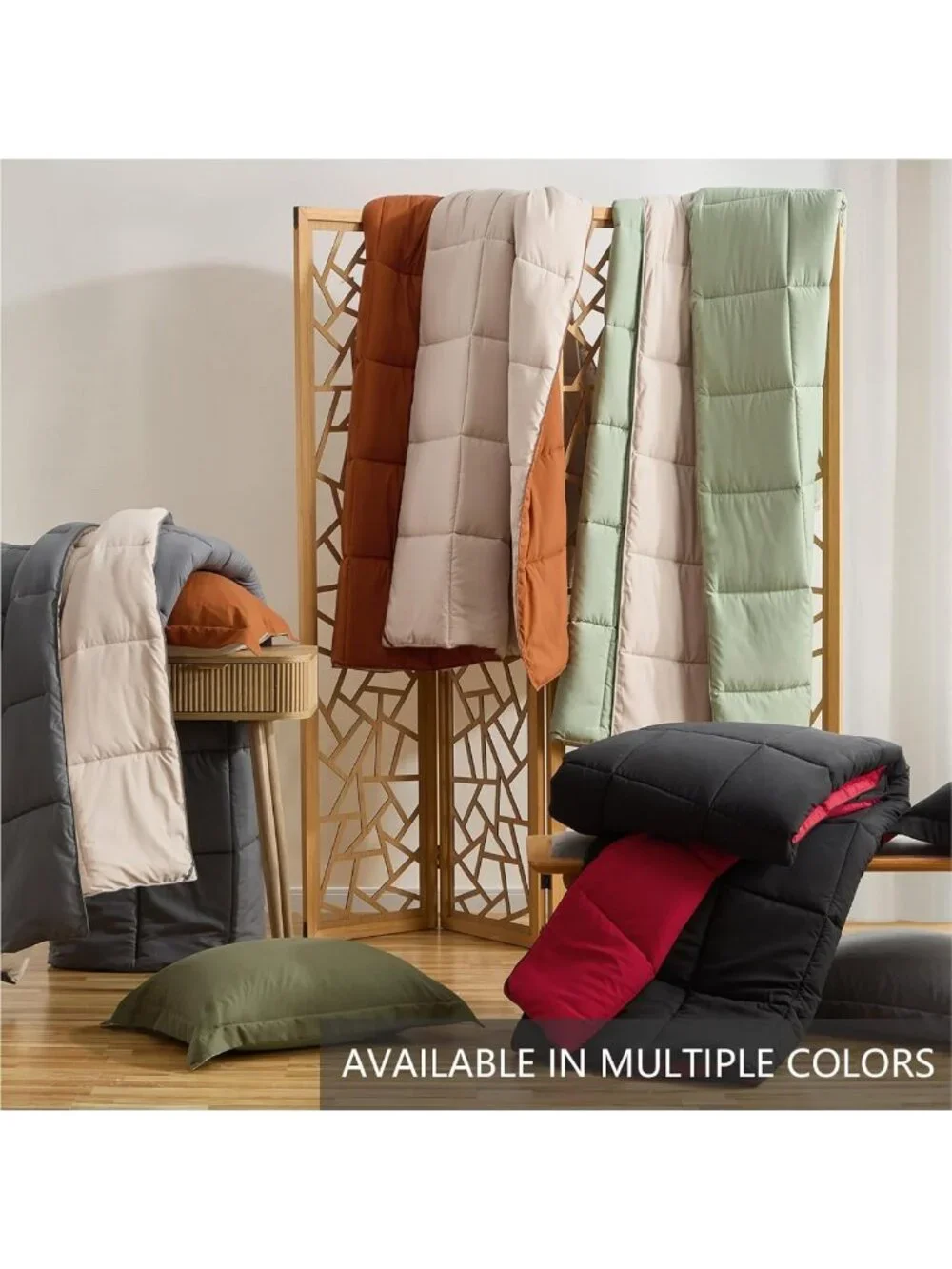 3-Piece Queen Comforter Set - Lightweight, Soft Bedding for Cozy Bedrooms